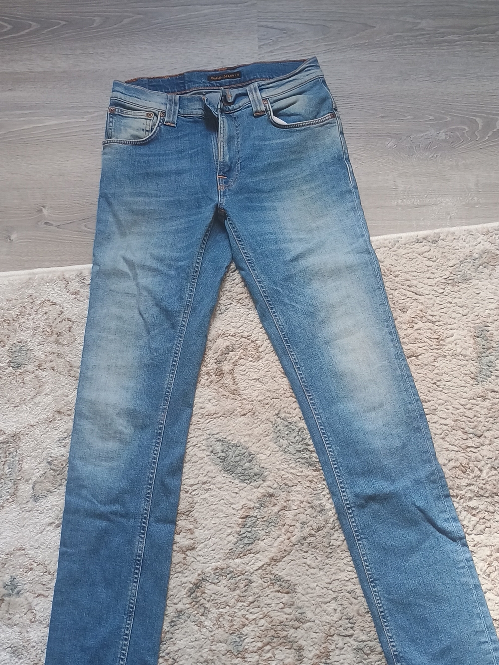 Nudie Jeans Women's Skinny Faded Blue Denim